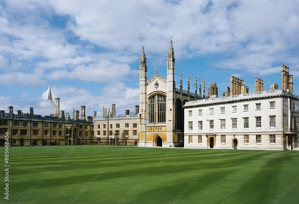 Fototapeta premium A view of Cambridge University