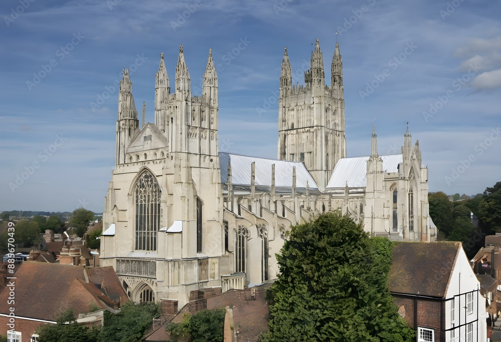 A view of Canterbury Cathedral A view of Canterbury Cathedral