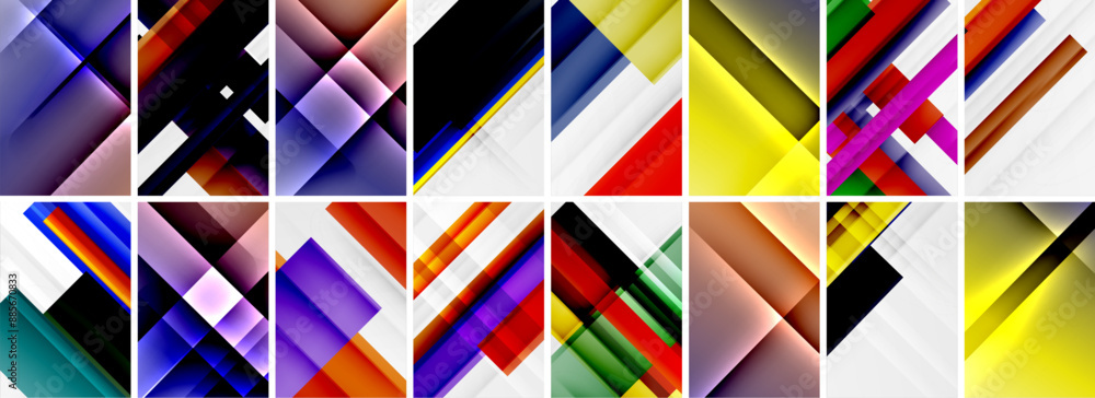 Set of low poly triangles poster geometric backgrounds. Vector Illustration For Wallpaper, Banner, Background, Card, Book Illustration, landing page Set of low poly triangles poster geometric backgrounds. Vector Illustration For Wallpaper, Banner, Background, Card, Book Illustration, landing page