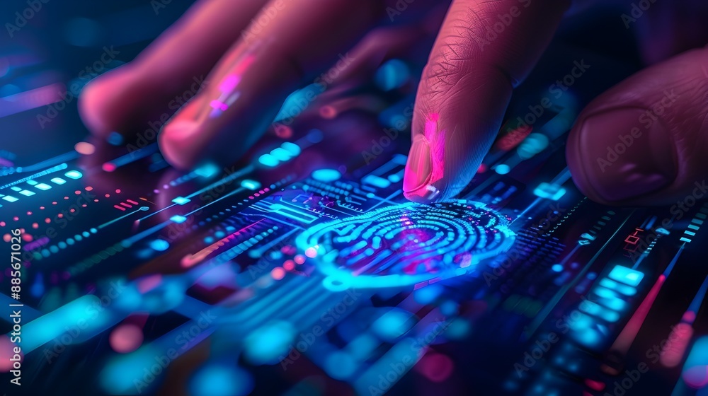 Technological Biometric Authentication Interface for Secure Access and Verification Technological Biometric Authentication Interface for Secure Access and Verification