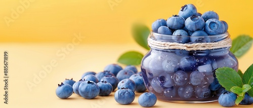 Wallpaper Mural Jar of honey with dipper, realistic style, soft studio lighting, white background, positioned on the right, left side empty for text, mid-shot framing. Torontodigital.ca