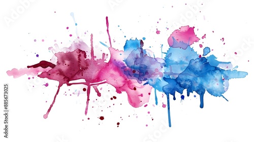 Vibrant Abstract Watercolor Splash Design for Shirt or Background