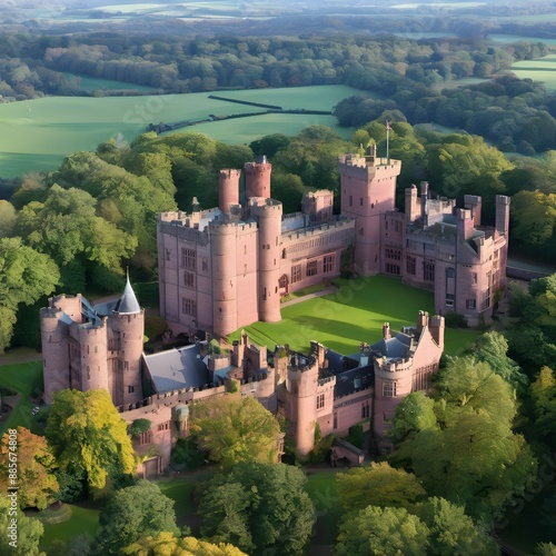 A view of Peckforton Castle in Cheshire in the UK photo