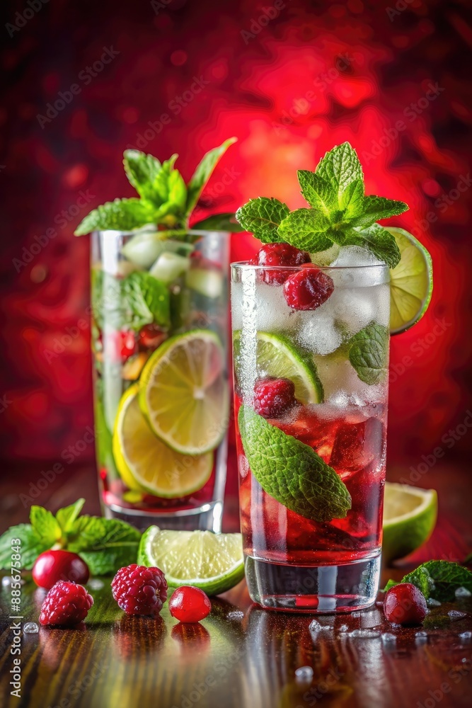 mojito cocktail with lime and mint mojito cocktail with lime and mint