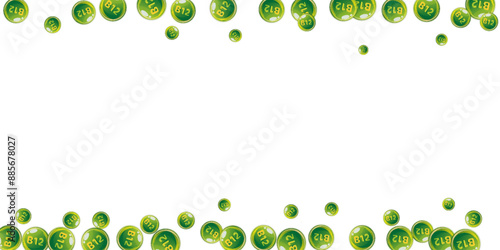 Vitamin B12 messy round pills.