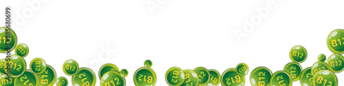 Vitamin B12 messy round pills.