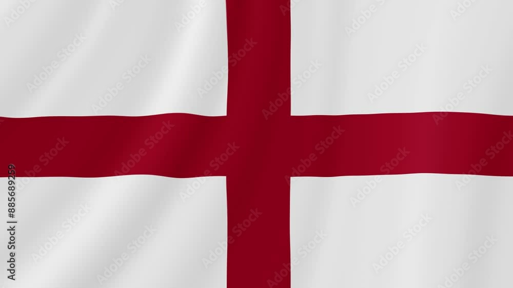 England Waving Flag. Realistic Flag Animation. Seamless Loop Background. England Waving Flag. Realistic Flag Animation. Seamless Loop Background.