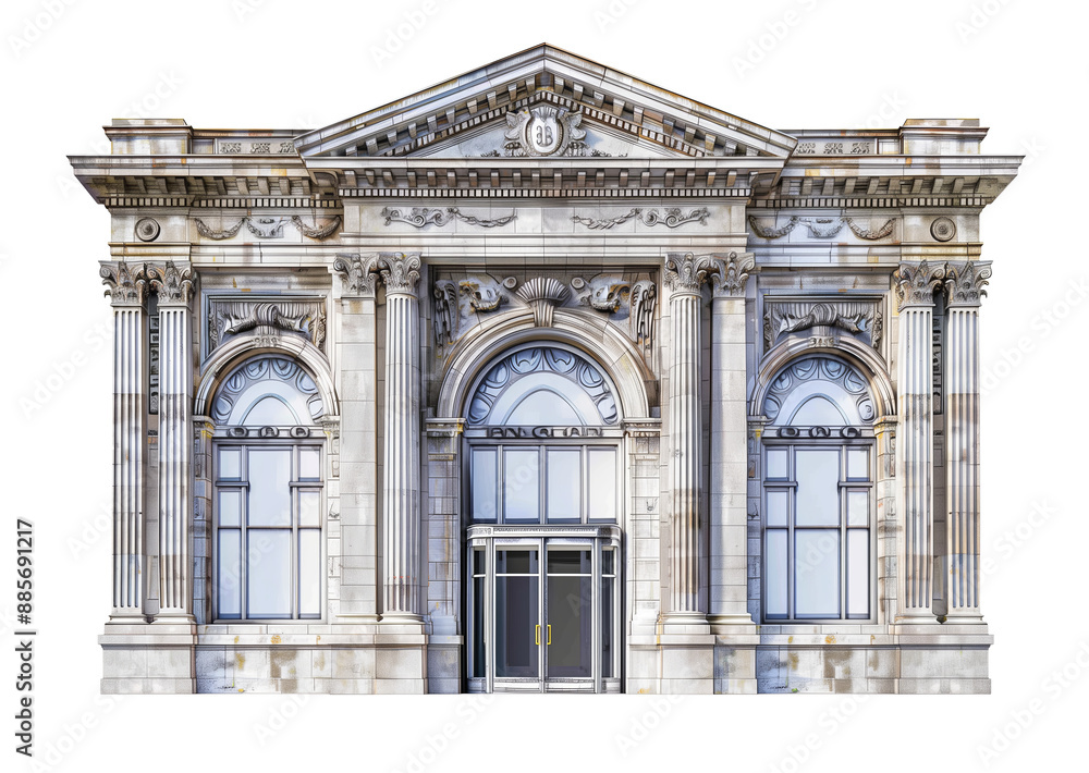 Obraz premium Architecture building old facade landmark city europe exterior historical palace house tourism travel urban stone european famous outdoor beautiful ancient art culture history, transparent PNG