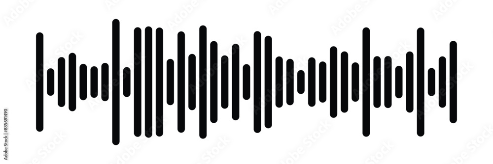 Waves of the equalizer. Vector illustration of music sound on isolated background. Drawing of radio signal painted by black inks. Sketch of musical soundtrack. Etching of voice record. In eps 10. Waves of the equalizer. Vector illustration of music sound on isolated background. Drawing of radio signal painted by black inks. Sketch of musical soundtrack. Etching of voice record. In eps 10.