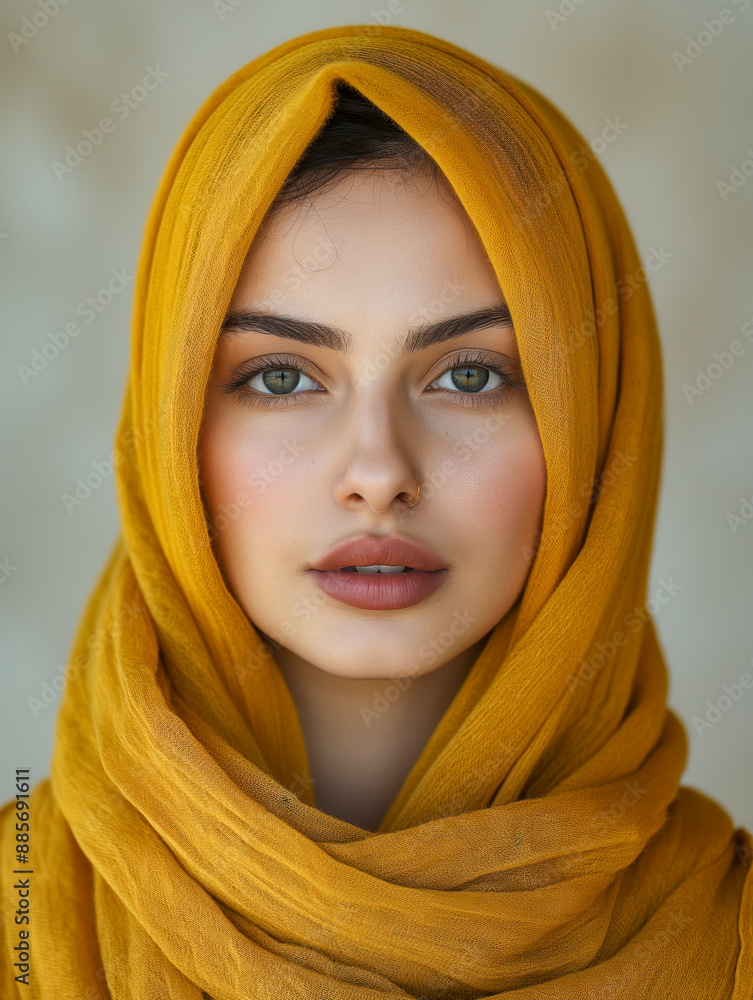 Middle eastern woman with a hijab portrait Middle eastern woman with a hijab portrait