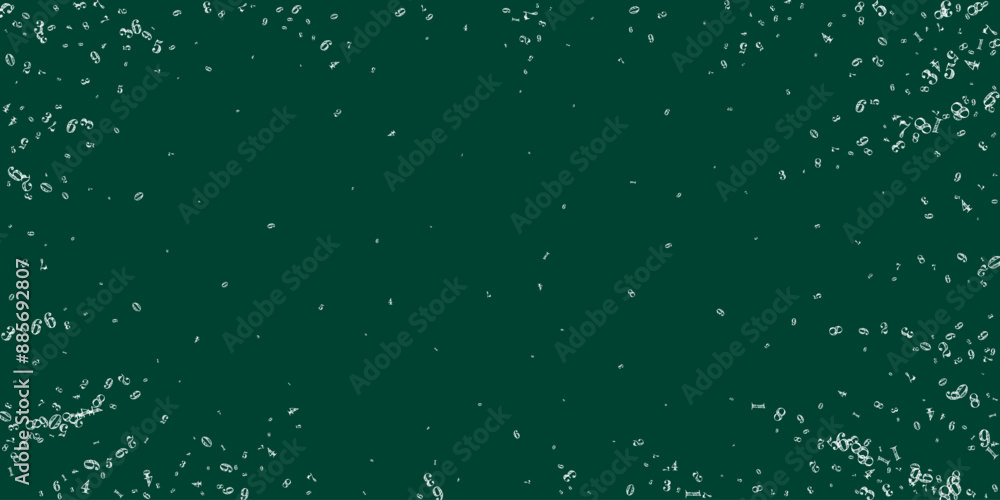 Concept of school background. White chalk numbers Concept of school background. White chalk numbers