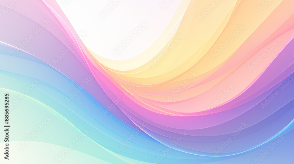 Light Colorful Wave Illustration Wallpaper Light Colorful Wave Illustration Wallpaper
