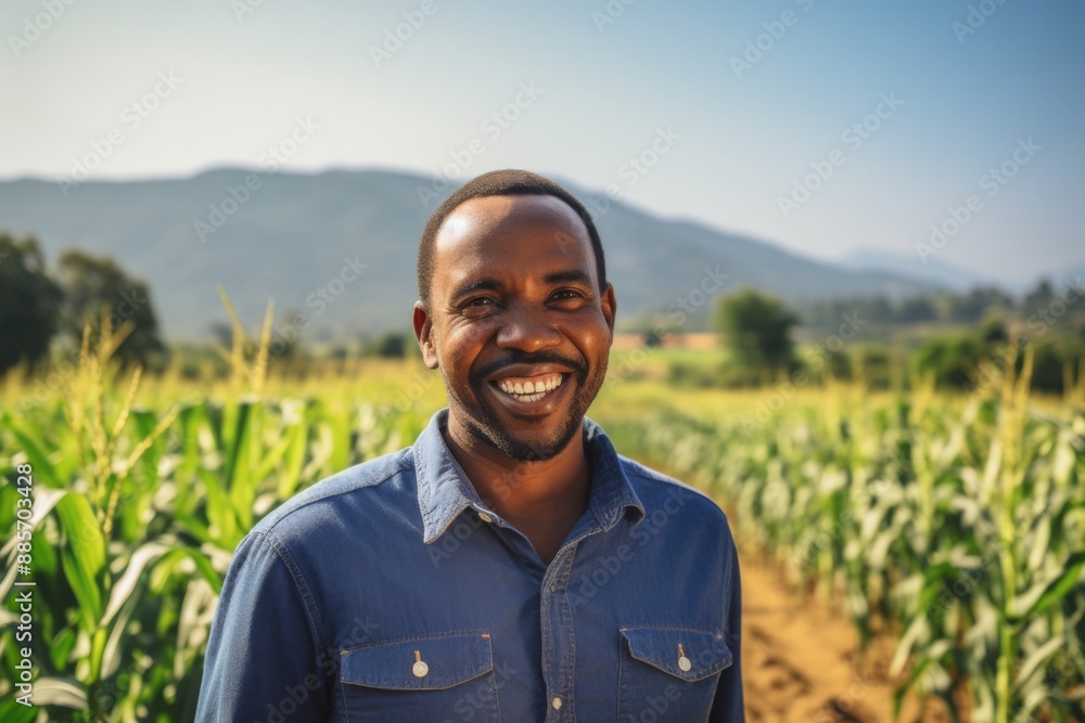 Portrait of a middle aged male farmer on farm Portrait of a middle aged male farmer on farm