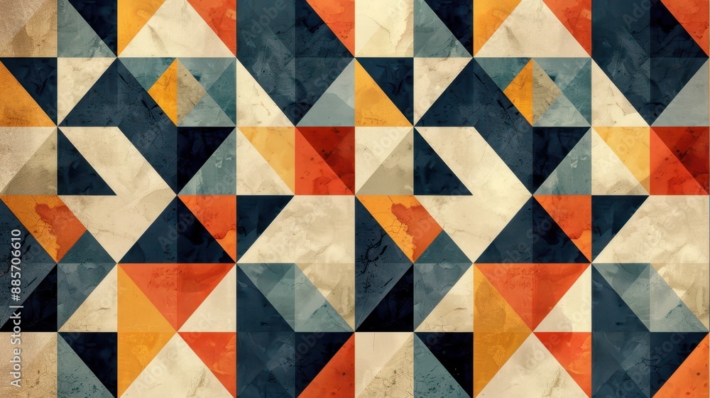 an abstract pattern with triangles and squares an abstract pattern with triangles and squares