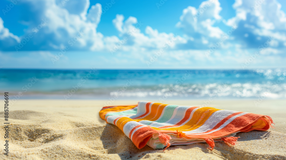 Obraz premium Towel on the beach