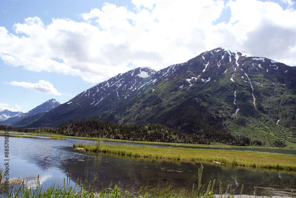 View somewhere between Cooper’s Landing and Turnagain Arm in Alaska View somewhere between Cooper’s Landing and Turnagain Arm in Alaska