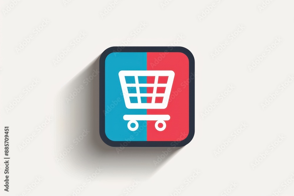a shopping cart icon on a white background a shopping cart icon on a white background