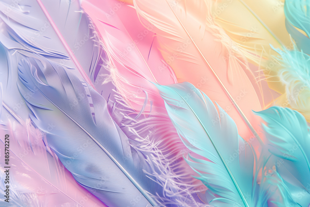 Fototapeta premium Abstract art background. Paint, color, abstraction, multi-colored feathers