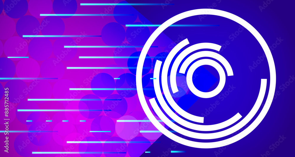 Fototapeta premium Abstract background. Light effect. Technology innovation, information-technology, digital-technology. For cover, poster, banner. Vector illustration EPS10
