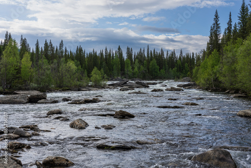 View from Kvikkjokk, Lapland, Sweden photo