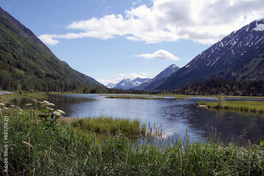View somewhere between Cooper’s Landing and Turnagain Arm in Alaska View somewhere between Cooper’s Landing and Turnagain Arm in Alaska