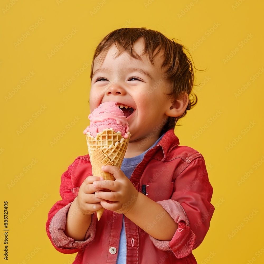 Ice cream 3d style realistic icon pack delicious vanilla of different flavors in a waffle cup. Generative AI Ice cream 3d style realistic icon pack delicious vanilla of different flavors in a waffle cup. Generative AI