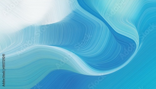 colorful designed horizontal header with strong blue, baby blue and medium turquoise colors. dynamic curved lines with fluid flowing waves and curves photo