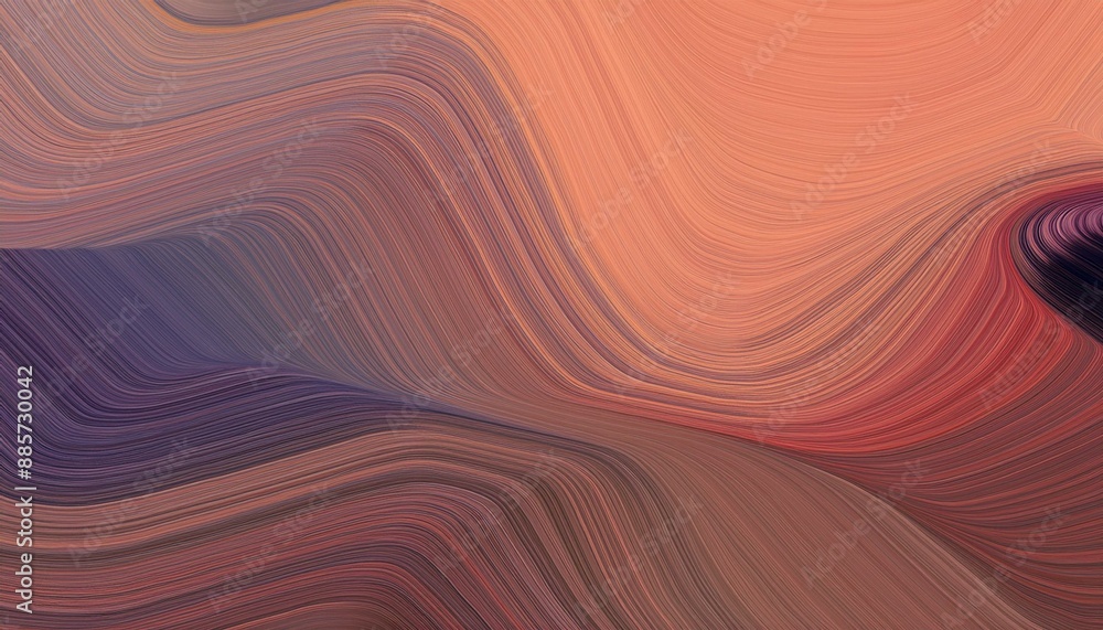 flowing header with dark salmon, very dark violet and antique fuchsia colors. dynamic curved lines with fluid flowing waves and curves