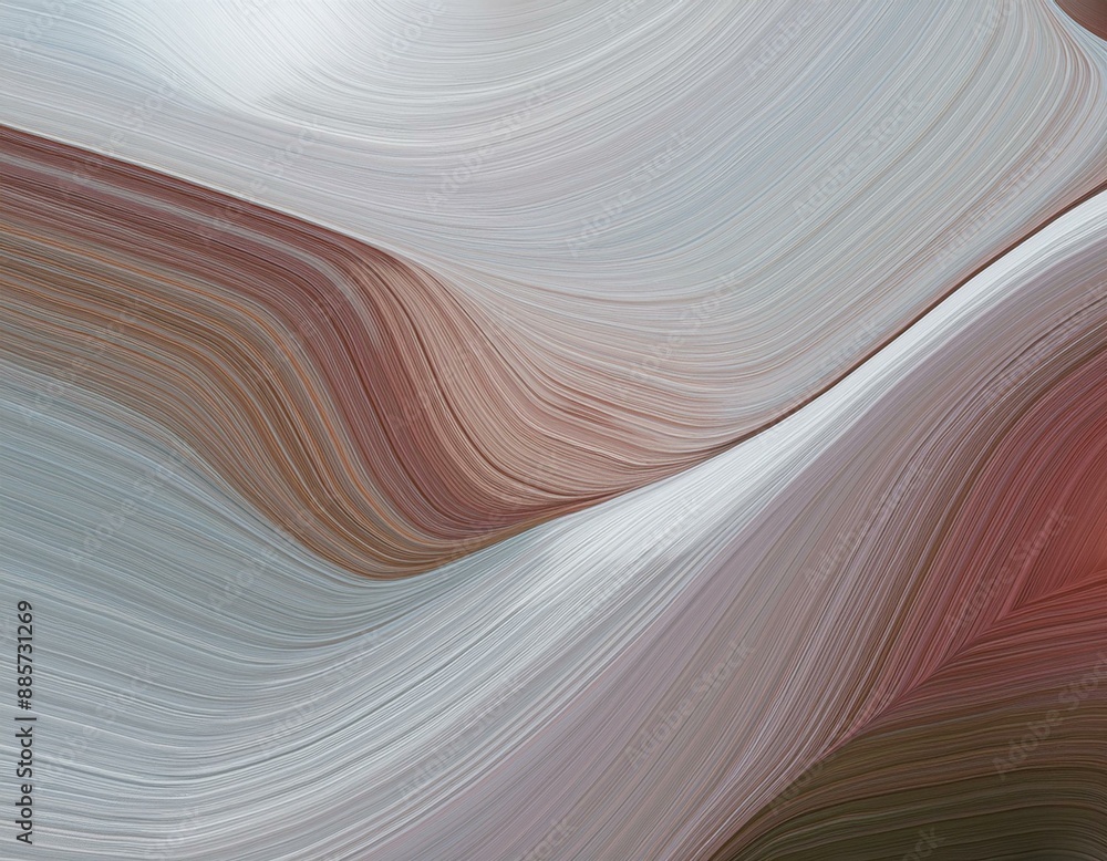 moving header with silver, old mauve and pastel gray colors. dynamic curved lines with fluid flowing waves and curves