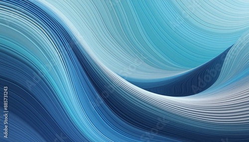 moving designed horizontal banner with baby blue, midnight blue and dark turquoise colors. dynamic curved lines with fluid flowing waves and curves