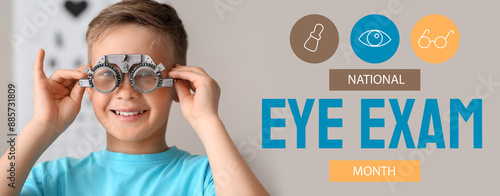 Little boy undergoing eye t...