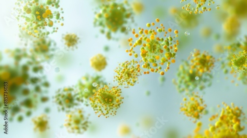 Close-Up of Pollen Grains, highlighting a common trigger for seasonal allergies photo