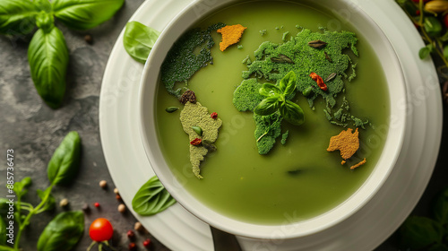 vegetable soup in a bowl