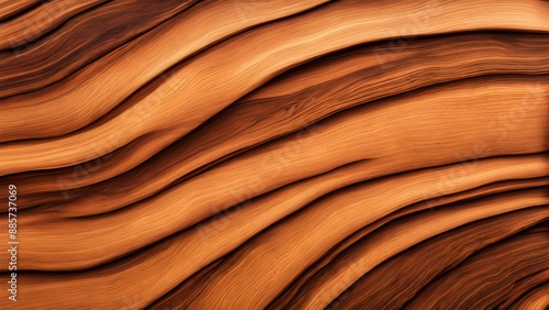 close up view of smooth flowing wooden grain patterns