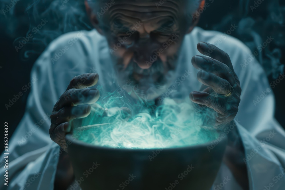 A supernatural scene where disease prevention is bolstered by ancient wisdom and modern knowledge, ensuring a healthier future for all A supernatural scene where disease prevention is bolstered by ancient wisdom and modern knowledge, ensuring a healthier future for all