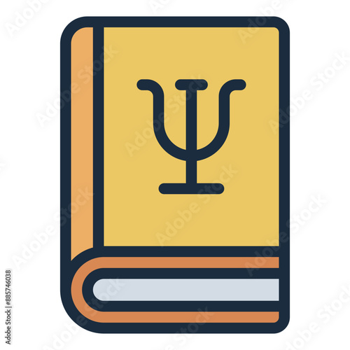 Icon of a psychology book representing mental health study