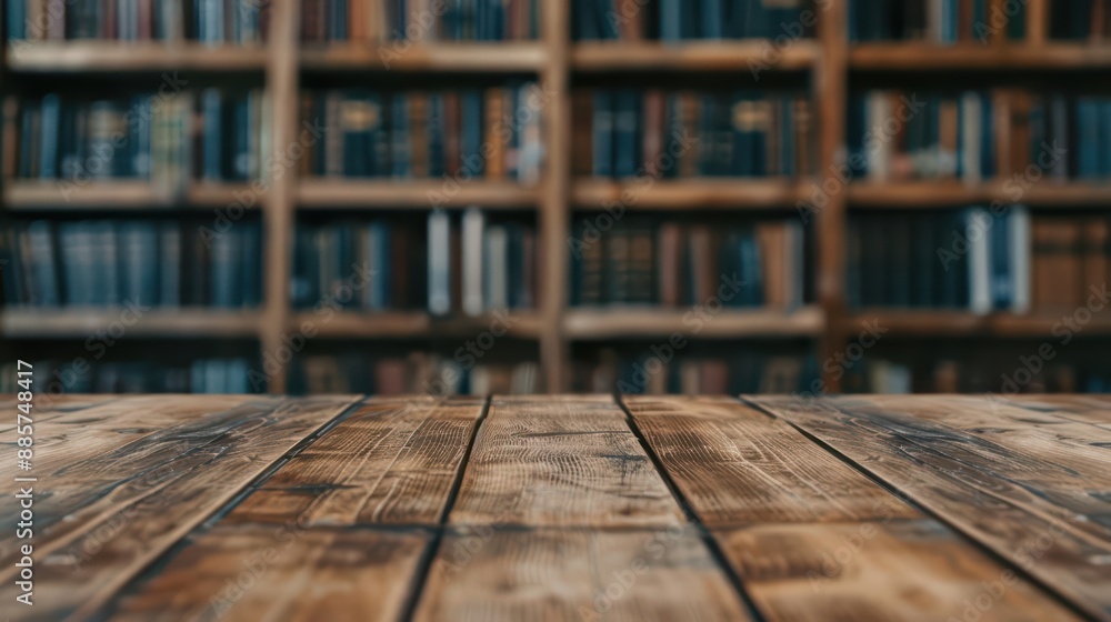 Selected focus empty wooden table with copy space, surrounded by a soft blur of a bustling cafe Selected focus empty wooden table with copy space, surrounded by a soft blur of a bustling cafe