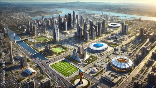 Modern City Architecture, Saudi 2030 Ai Vision