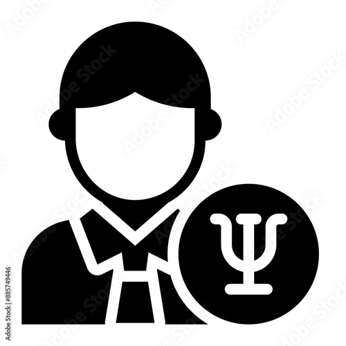 Psychologist avatar icon representing mental health professional