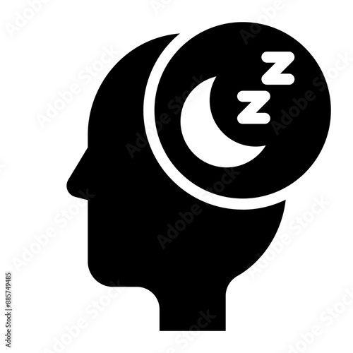 Narcolepsy icon representing sleep disorder and mental health