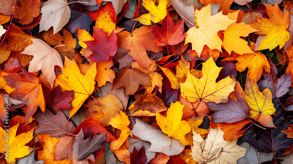 Fallen autumn golden maple leaves background Fallen autumn golden maple leaves background