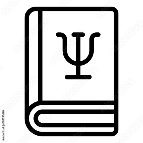 Icon of a psychology book representing mental health study