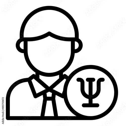 Psychologist avatar icon representing mental health professional