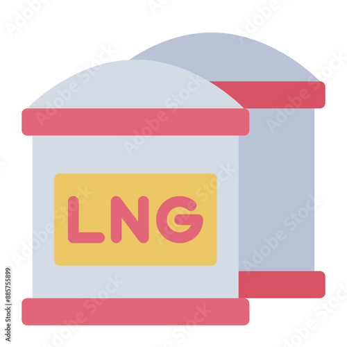 Icon of LNG representing liquefied natural gas