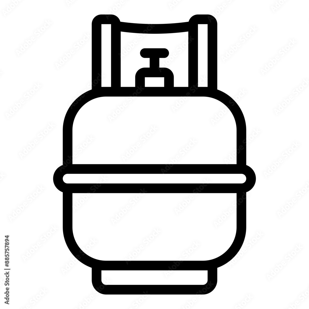 Obraz premium Icon of a gas tank used for cooking and storage