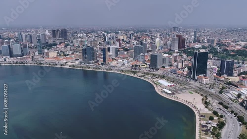 Panorama Of The Central Part Of Luanda, Angola, Aerial View