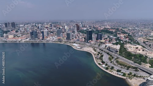 Panorama Of The Central Part Of Luanda, Angola, Aerial View