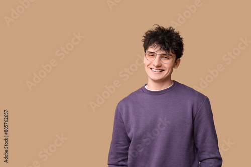 Handsome young man in styli...