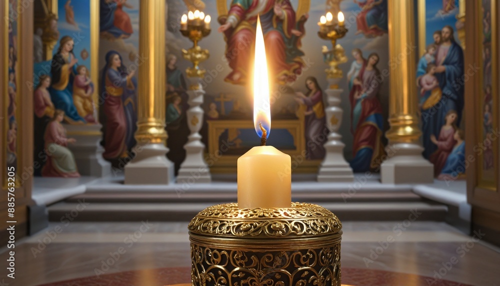 Fototapeta premium Gilded Splendor: A Celebration of Festive Decor