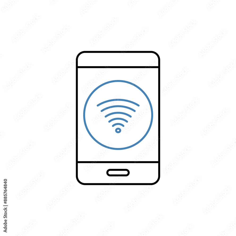 mobile concept line icon. Simple element illustration.mobile concept outline symbol design. mobile concept line icon. Simple element illustration.mobile concept outline symbol design.